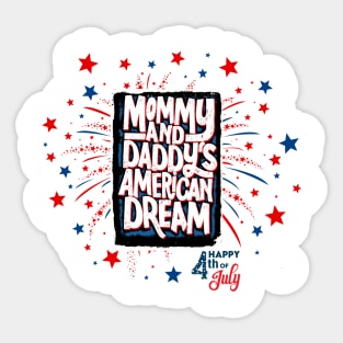 Happy 4th of July Kids Sticker